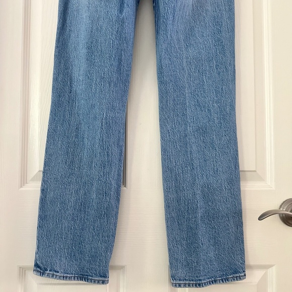 ROLLA’S High Rise Straight Jeans Blue Distress Women’s Size 25 - Picture 8 of 12